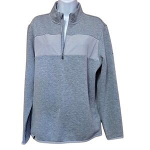 Adidas Gray Quarter-Zip Casual‎ Outdoor Layering Pullover Small